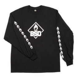 BSD Roastin L/S Shirt, Black, Large